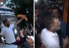 राहुल गांधी के आवास के बाहर हाईवोल्टेज ड्रामा: प्रदर्शन के लिए बस से निकल रहे विपक्षी सांसदों को पुलिस ने रोका, बैरिकेडिंग कर हिरासत में लिया!