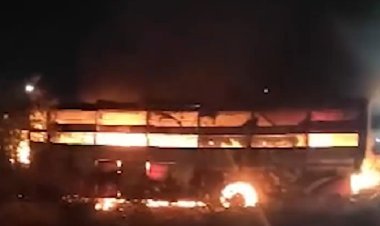 दौसा में दिल दहला देने वाला हादसा: दिल्ली-मुंबई एक्सप्रेसवे पर बस में लगी आग, 8 की मौत, 22 घायल