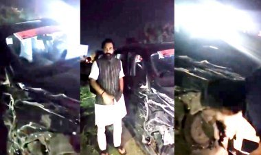 भाजपा विधायक बृजभूषण राजपूत की कार को ट्रक ने मारी टक्कर, साजिश का आरोप, जांच में जुटी पुलिस