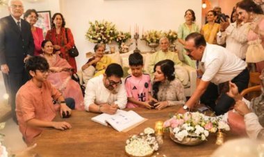 आमिर खान की तीसरी शादी में दूसरी बीवी के बेटे आजाद को बनाया गवाह, 25 साल पहले हुई थी गौरी से पहली मुलाकात