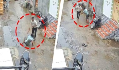 राजकोट में बेटे ने मां के लिव-इन पार्टनर को सड़क पर दौड़ाकर मारा चाकू, CCTV में कैद भयानक वीडियो