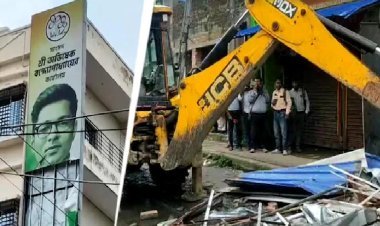 TMC सांसद अभिषेक बनर्जी के सांसद कार्यालय पर चला बुलडोजर, बिना अनुमति बना था भवन