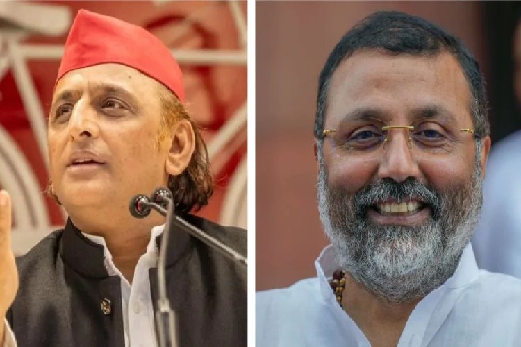 अखिलेश पर हमला बर्दाश्त नहीं! सपा ने भाजपा सांसद निशिकांत दुबे को थमाया मानहानि का नोटिस