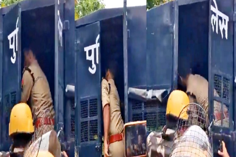 मेरठ में हाईवोल्टेज ड्रामा! एसएसपी अविनाश पांडेय ने हिरासत में युवक को मारा थप्पड़