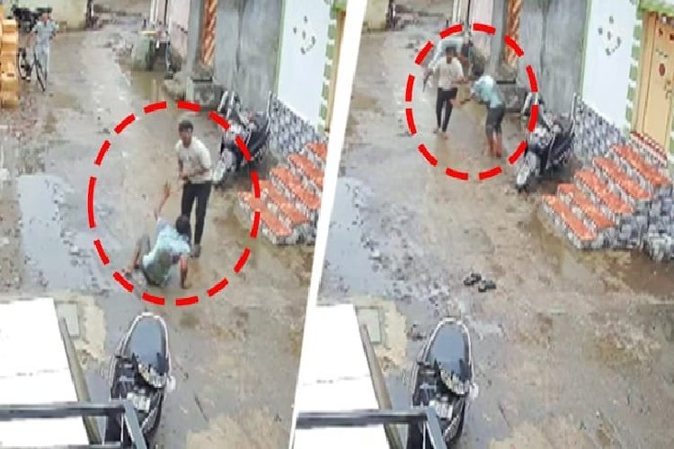 राजकोट में बेटे ने मां के लिव-इन पार्टनर को सड़क पर दौड़ाकर मारा चाकू, CCTV में कैद भयानक वीडियो
