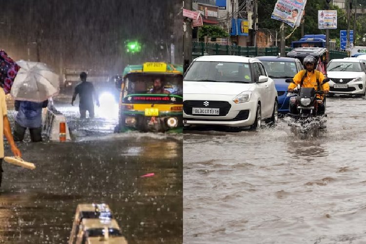 दिल्ली-एनसीआर में कुदरती आफत! सड़कें बनीं नदियां, तैरती नजर आईं गाड़ियां, ट्रैफिक जाम से लोग बेहाल