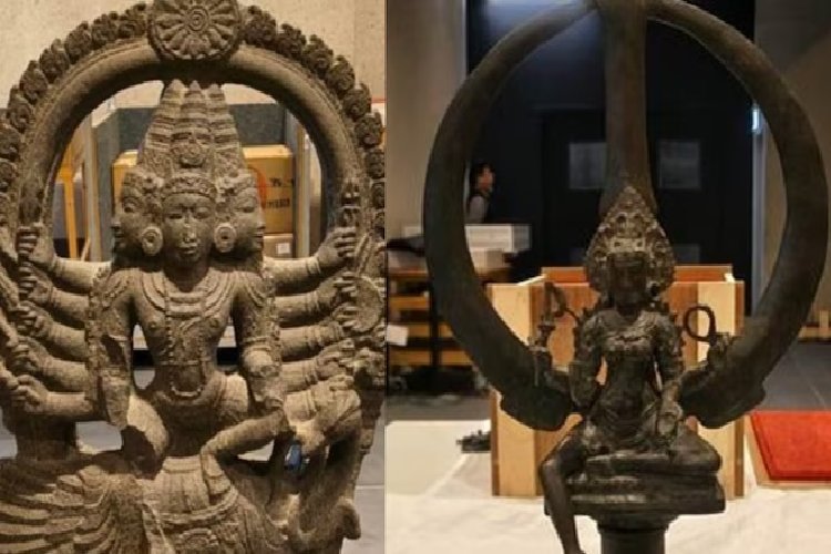 चोल काल की धरोहर लौटी! ऑस्ट्रेलिया से भारत वापस आए 6 सिर वाले कार्तिकेय, नंदी और भद्रकाली त्रिशूल
