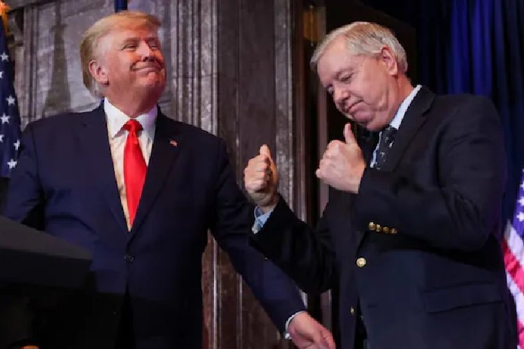 ट्रंप के 'व्हिस्परर्स' लिंडसे ग्राहम के निधन पर MAGA में सनसनी: रूस-ईरान की साजिश?