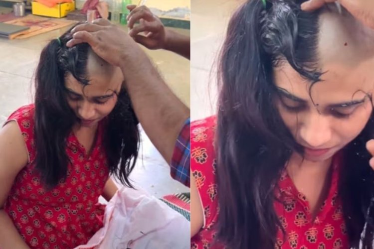 शादी के दबाव से बचने के लिए महिला मुंडवाती है अपना सर , सोशल मीडीया पर  छिड़ी  बहस