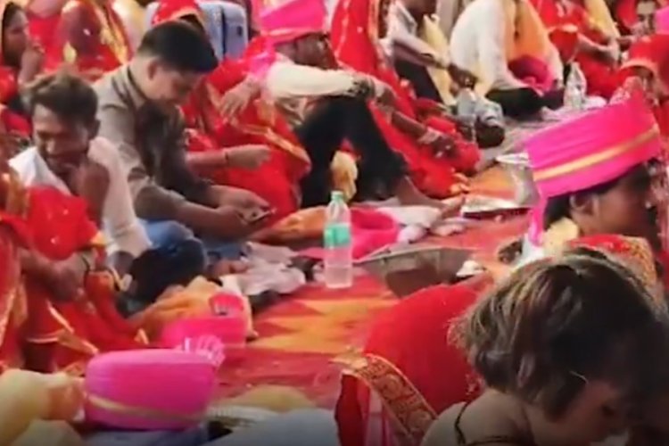 सामूहिक विवाह योजना में बड़ा फर्जीवाड़ा! मुस्लिम युवती ने हिंदू युवक के साथ बैठकर की शादी