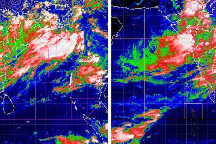 मॉनसून का जबरदस्त कमबैक! बंगाल की खाड़ी और अरब सागर में 5 चक्रवाती सर्कुलेशन सक्रिय, ISRO सैटेलाइट इमेज में कैद