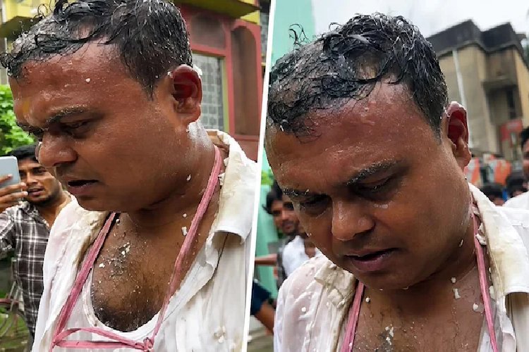छात्रा से छेड़छाड़ का आरोप! बंगाल कॉलेज में लेक्चरर को जूते की माला पहनाकर घुमाया, अंडे फेंके, पुलिस ने किया गिरफ्तार