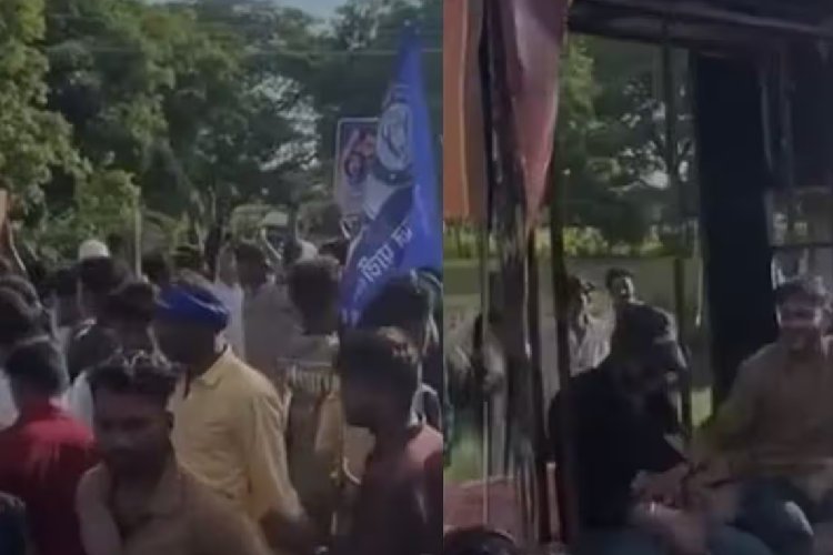 दतिया उपचुनाव: BJP प्रचार गाड़ी पर हमला, आशुतोष तिवारी के बैनर-पोस्टर फाड़कर फेंका