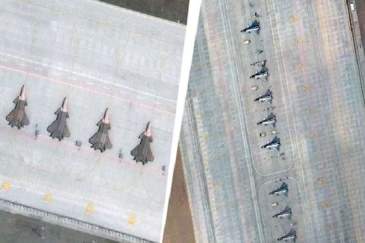भारत की सीमा पर चीन का बड़ा कदम: 12 J-20 स्टेल्थ जेट्स तैनात, सैटेलाइट इमेज में खुलासा