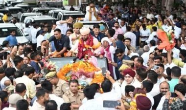 बरी होने के बाद बृजभूषण शरण सिंह का गोंडा में शक्ति प्रदर्शन, वीडियो वायरल