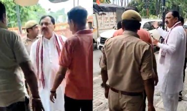 तेरी मां की $%*&***....मुरादाबाद में सड़क पर सियासी संग्राम, भाजपा महानगर अध्यक्ष से गाली-गलौज का वीडियो वायरल