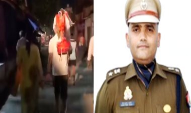 कंधे पर कांवड़, साथ में पत्नी...  अलीगढ़ एसएसपी नीरज कुमार जादौन बने कांवड़ियां, जमकर हो रही तारीफ