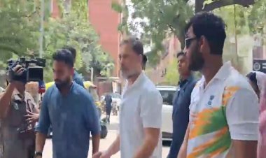राहुल गांधी का पुलिस स्टेशन में बड़ा एक्शन: पेलेट गन पीड़ित युवक के साथ पहुंचे, FIR दर्ज कराने की मांग