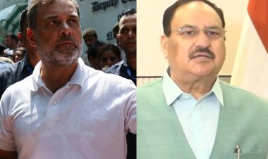 राहुल गांधी के धरने पर भड़की BJP: नड्डा बोले- ‘कैमराजीवी ड्रामा’ कर रहे, वंदे मातरम विवाद से ध्यान भटकाने की कोशिश
