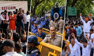 जंतर-मंतर पर बढ़ता जा रहा जमावड़ा: UGC नियमों और जातिगत आरक्षण सुधार की मांग, हर्ष दुबे-अजीत भारती की अगुवाई में प्रदर्शन