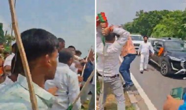 कानपुर के बाद देवरिया में भी भाजपाई भिड़े! लाठी-डंडे चले, एक कार्यकर्ता की पिटाई, वीडियो वायरल