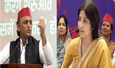 पत्रकार ने सवाल की इजाजत मांगी, अखिलेश बोले- पूछिए… फिर डिंपल से कहा- “मुखर बनो” और आया दमदार जवाब!