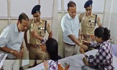 हादसे का दर्द भूलीं घायल महिलाएं, डीएम-एसएसपी को राखी बांधकर मांगा भाई का साथ