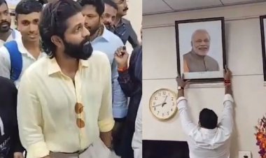 शिवाजी महाराज के बगल में PM मोदी की फोटो देख भड़के अमित ठाकरे, MNS कार्यकर्ताओं ने हटा दी तस्वीर