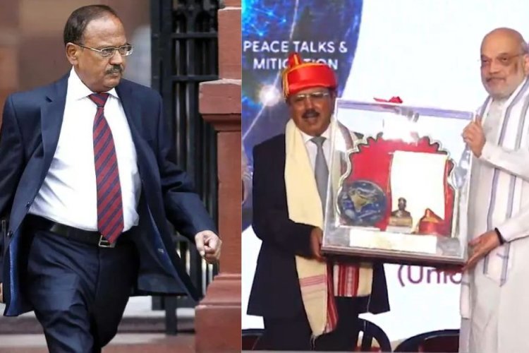 अजीत डोभाल लोकमान्य तिलक पुरस्कार से सम्मानित, अमित शाह ने की जमकर तारीफ