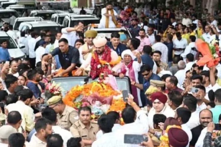 बरी होने के बाद बृजभूषण शरण सिंह का गोंडा में शक्ति प्रदर्शन, वीडियो वायरल
