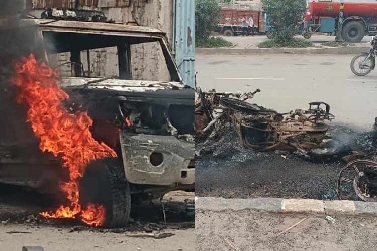 पटना में युवक की मौत पर बवाल! भीड़ ने बस-जीप-बाइक फूंकी, पत्रकारों पर भी जानलेवा हमला