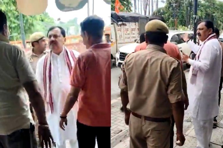 तेरी मां की $%*&***....मुरादाबाद में सड़क पर सियासी संग्राम, भाजपा महानगर अध्यक्ष से गाली-गलौज का वीडियो वायरल