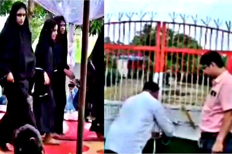 गोंडा में बुर्का विवाद पर बड़ा एक्शन, हिंदू छात्राओं से डांस कराने वाला स्कूल सील