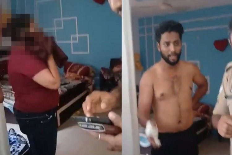 गर्लफ्रेंड के साथ रंगरेलियां मना रहा था ग्राम पंचायत सचिव, पत्नी ने फ्लैट में पकड़ा रंगे हाथ, जमकर की कुटाई