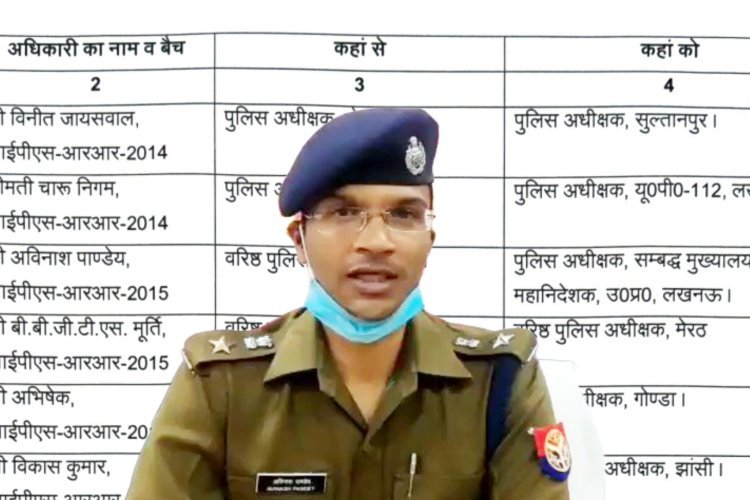 मेरठ एसएसपी अविनाश पांडे पर गिरी गाज, हटाकर डीजीपी मुख्यालय से किया गया संबद्ध, संभल सहित 9 आईपीएस का हुआ तबादला