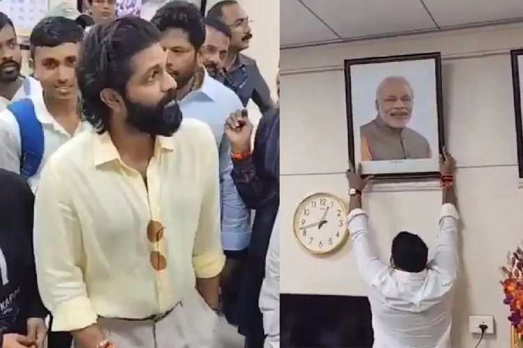 शिवाजी महाराज के बगल में PM मोदी की फोटो देख भड़के अमित ठाकरे, MNS कार्यकर्ताओं ने हटा दी तस्वीर