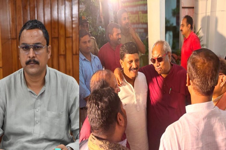 निषाद पार्टी के 4 विधायकों पर संजय निषाद भड़के, पार्टी का नाम- झंडा गायब, मोदी- शाह -योगी की तस्वीरें