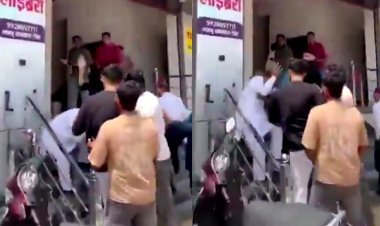 माला पहनाने के बहाने बुलाया, फिर बरस पड़े मुक्के! राजस्थान में कांग्रेस जिलाध्यक्ष की पिटाई  जिलाध्यक्ष की पिटाई