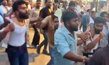 अलीगढ़ में करणी सेना जिलाध्यक्ष पर 150 की भीड़ का हमला: बेल्टों से पीटा, अंबेडकर पार्क में ले जाकर लगवाए जय भीम के नारे