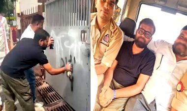 वोट चोर से गद्दार तक… ज्ञानेश कुमार के घर के बाहर प्रदर्शन, दो कांग्रेस नेता गिरफ्तार
