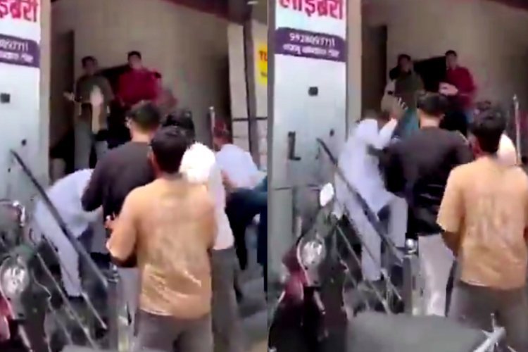माला पहनाने के बहाने बुलाया, फिर बरस पड़े मुक्के! राजस्थान में कांग्रेस जिलाध्यक्ष की पिटाई  जिलाध्यक्ष की पिटाई