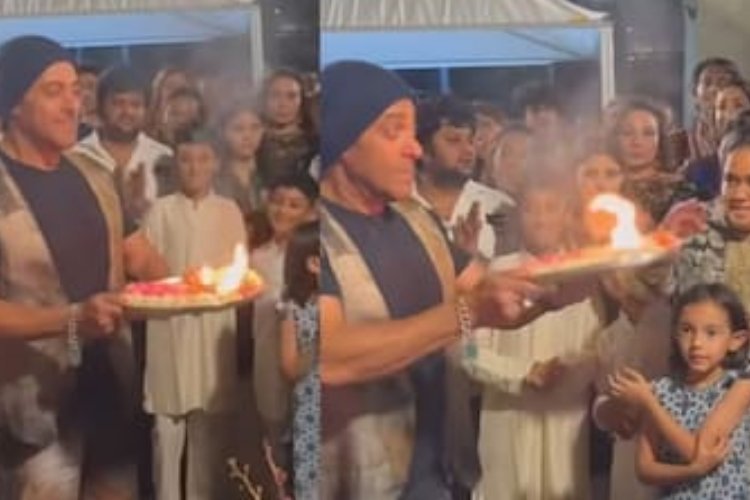 बप्पा की आरती में सलमान खान से हुई बड़ी भूल, उल्टी दिशा में घुमा रहे थे थाल; बहन अर्पिता ने तुरंत सुधारा