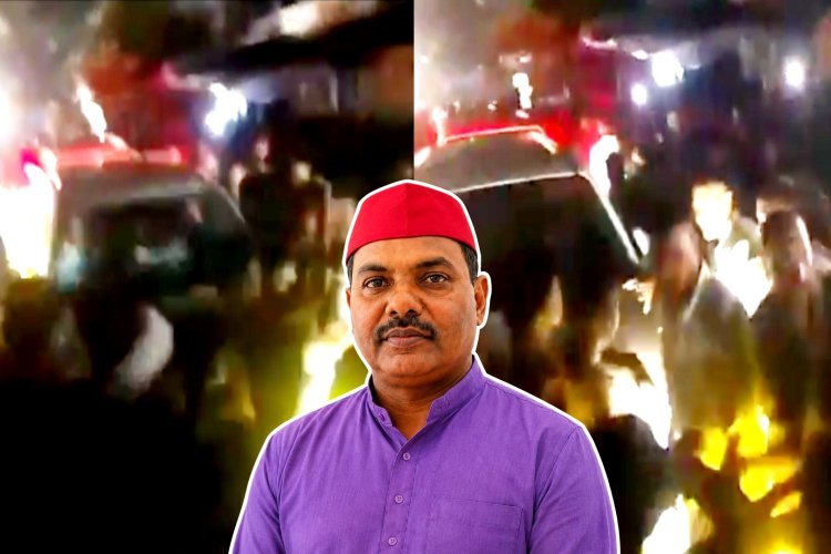 गणेश विसर्जन में बवाल! सपा सांसद पप्पू निषाद की गाड़ी घेरकर पथराव, डीजे रोकने पर बढ़ा था विवाद