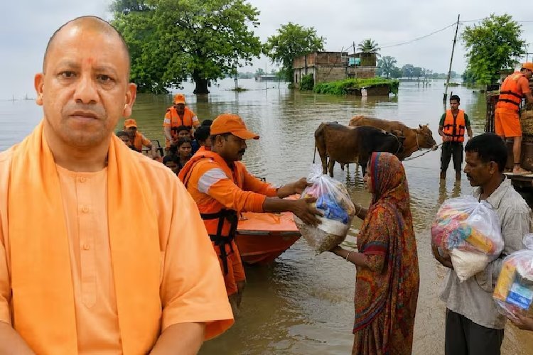 गंडक के बढ़ते जलस्तर के बीच योगी सरकार का राहत अभियान तेज, प्रभावितों तक शीघ्र पहुंच रही मदद