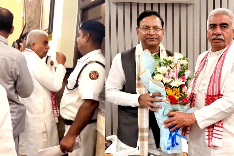 अखिलेश के साथ दिखे राकेश सचान तो मचा सियासी हड़कंप, पंकज चौधरी ने तुरंत बुलाया! अंदर क्या हुआ?
