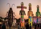 दिल्ली रामलीला में रावण-कुंभकरण-मेघनाद के साथ जलाया जाएगा 30 फीट ऊंचा कॉकरोच का पुतला
