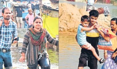 लखनऊ में बाढ़ से हाहाकार! प्लासियो मॉल तक पहुंचा गोमती का पानी, कई कॉलोनियों से पलायन