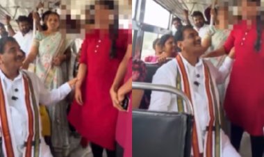'कांग्रेस विधायक ने छात्रा का हाथ पकड़ा...' वायरल वीडियो पर BRS का बड़ा हमला, विधायक बोले- पिता जैसा प्यार था