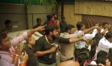 पत्रकार अभिषेक शांडिल्य के सवालों से भागे CJP नेता, ''पप्पू मीडिया को दिए जवाब''
