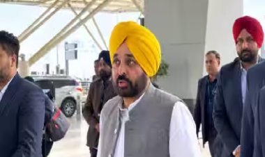 दिल्ली एयरपोर्ट पर 3 घंटे रोके गए भगवंत मान, 50 हजार का जुर्माना भरना पड़ा; AAP ने लगाया अपमान का आरोप